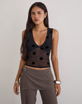 Lihat Top in Big Polka Black