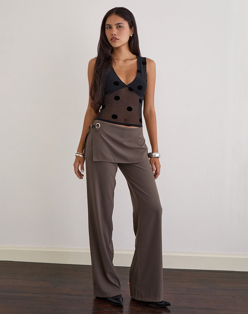 Lihat Top in Big Polka Black