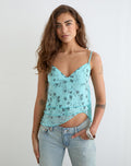 Merida Top in Winding Ivy Blue